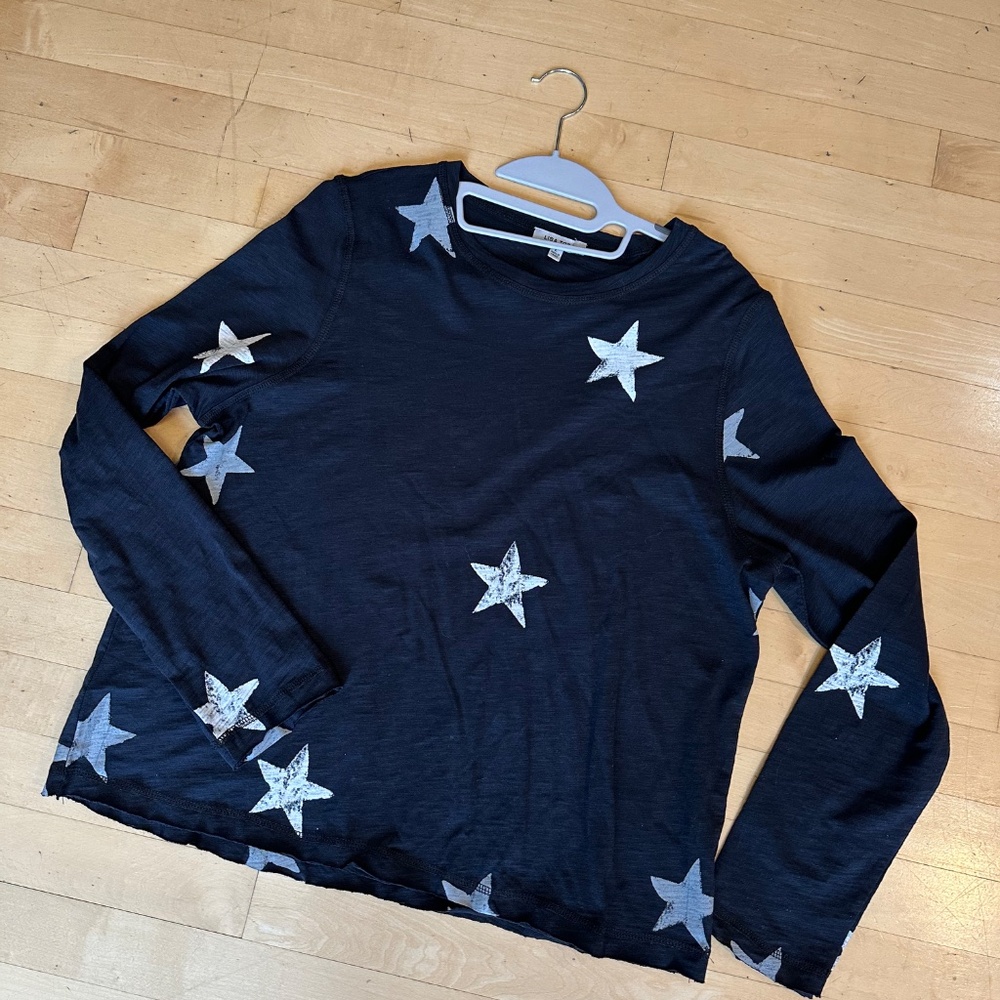 Lisa Todd Stargaze star print tee, L, CB2479 - Picture 2 of 4